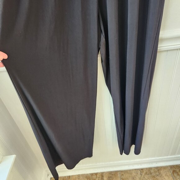 Xscape Formal Black Jumpsuit Gold Beaded Gown Mother of the Bride Women's 18W - Picture 3 of 11